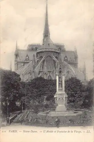 C001 Frankreich, Paris, Notre-Dame Vintage Postkarte