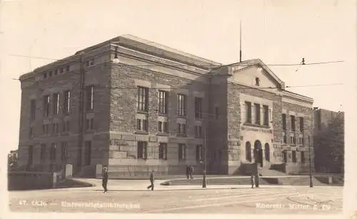 L070 Norwegen Oslo 1942 Universitätsbibliothek Echtfoto Postkarte