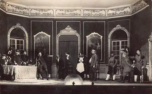 Theaterstück Der Hias 1916 Schloss Mon Plaisir, Frankreich Feldpostkarte 1. Weltkrieg