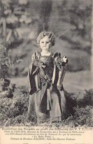 Charity Doll Exposition Salle des Illustres Toulouse Frankreich Vintage Postkarte