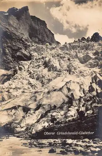 C008 Schweiz, Oberer Grinderlwald-Gletscher Vintage Postkarte