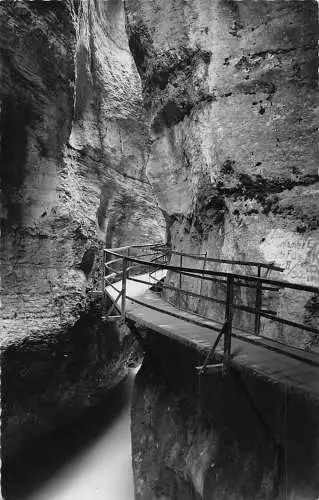 C008 Schweiz, Aareschlucht bei Meiringen Vintage Postkarte