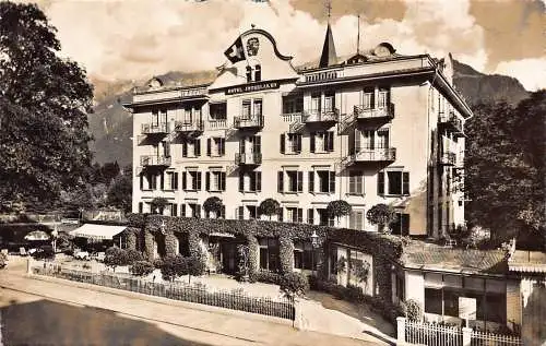 C007 Schweiz, Hotel Interlaken Vintage Postkarte