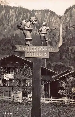 C008 Schweiz, Brienz, Muhlebachfall Planalp Vintage Postkarte