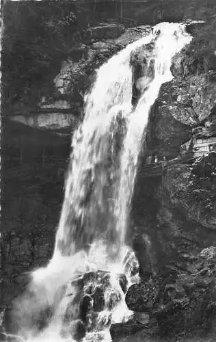 C007 Schweiz, Giessbachfalle Vintage Postkarte
