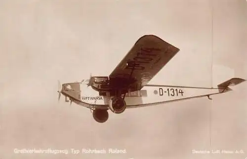 L004 Deutschland Lufthansa Rohrbach Roland Typ großes Verkehrsflugzeug RPPC