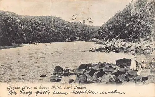 L069 US Buffalo River at Green Point East London 1909 Postkarte