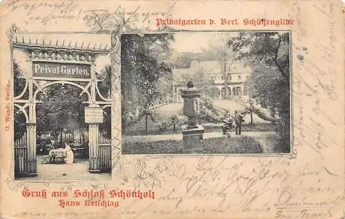 L005 Deutschland 1902 Gruss aus Schloss Schönholz alte Postkarte