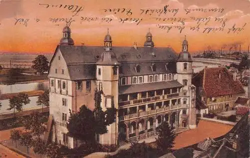 A060 Deutschland 1910 Offenbach a M Schloss Schloss Vintage Postkarte