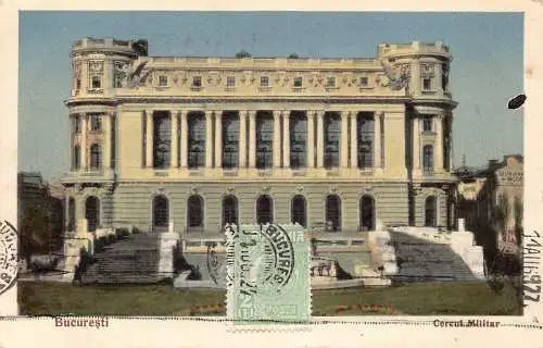 Rumänien 1927 Bukarest Bucuresti Cercul Militär Postkarte