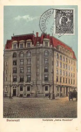 Rumänien 1927 Bucuresti Bukarest Societatea Astra Romana Postkarte