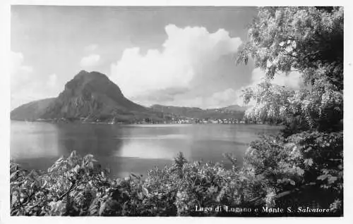 C007 Schweiz, Lago di Lugano e Monte S. Salvatore Vintage Postkarte