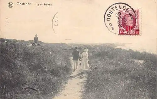 Belgien 1927 Ostende In de Dulnen Field philatelistisches Interesse Postkarte