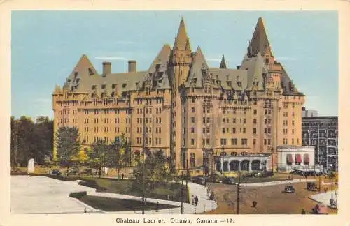 C006 Kanada, Ottawa, Chateau Lauries Vintage Postkarte