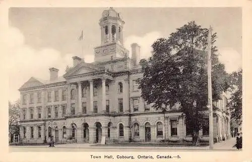C006 Kanada, Ontario, Rathaus, Cobourg Vintage Postkarte