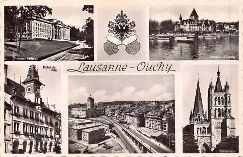 C008 Schweiz, Lausanne - Autsch alte Postkarte