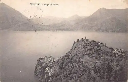 A875 Italien Varenna Lago di Como Vintage Postkarte