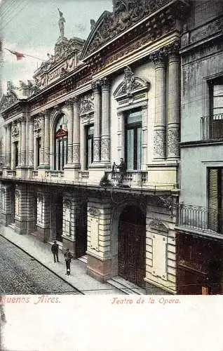 A877 Argentinien Buenos Aires Teatro de Opera Theater Vintage Postkarte
