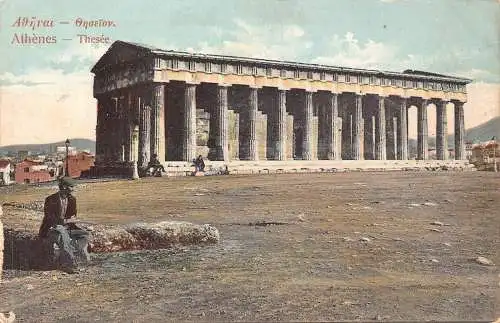 A875 Griechenland Athener Athen Thesee Tempel Vintage Postkarte