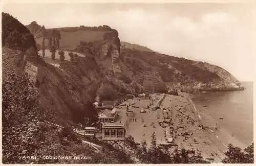 A885 England Torquay Oddicombe Beach Postkarte