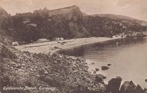 A885 England Torquay, Oddicombe Beach Postkarte