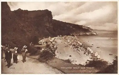 A885 England bei Torquay Oddicombe Beach Postkarte
