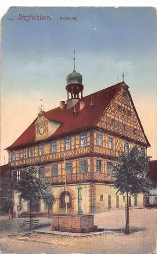 L165 Deutschland Staffelstein Rathaus Rathaus Vintage Postkarte
