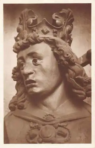 L166 Deutschland Dom zu Meissen Kaiser Otto I Statue Vintage Postkarte