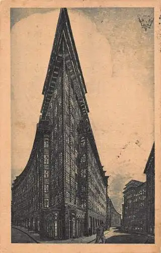 L165 Deutschland 1924 Hamburg Wolkenkratzer Hochhaus Vintage Postkarte