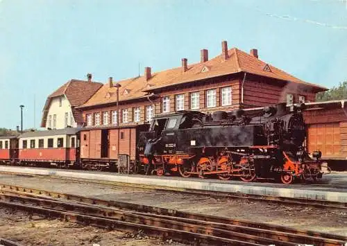 Dampflok Baederbahn Bad Doberan-Ostseebad Kühlungsborn Eisenbahn Postkarte