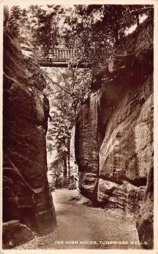 A882 England High Rocks Tunbridge Wells RPPC Vintage Postkarte