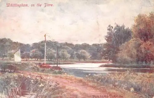 A884 England Whitlingham on the Yare Vintage Postkarte