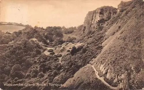 A883 England 1920 Watcombe Giant Rock Torquay Vintage Postkarte