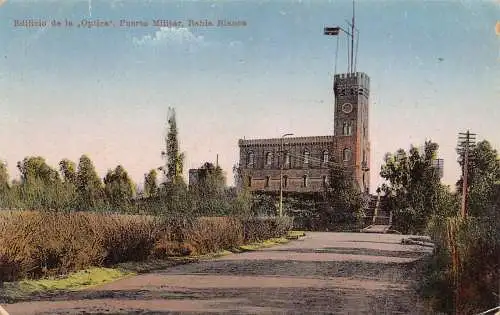 A879 Argentinien Edificio de Optica Puerto Militar Bahia Blanca Militär Postkarte
