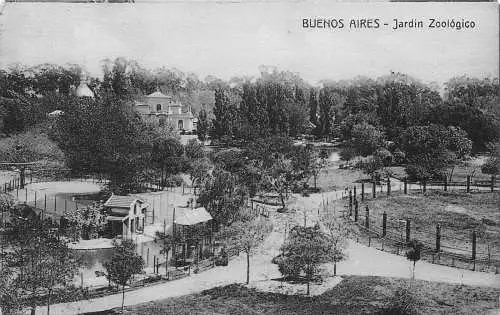 A879 Argentinien Buenos Aires Zoo Garten Vintage Postkarte