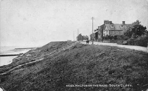 A883 England 1919 Walton-on-the-Naze South Cliffs Vintage Postkarte