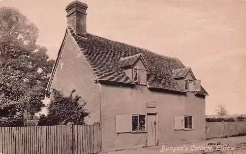 A883 England Bunyan's Cottage Elstow Vintage Postkarte