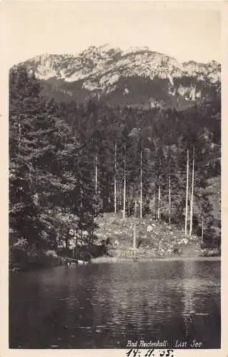L166 Deutschland 1935 Bad Reichenhall Liste Siehe See Vintage Postkarte