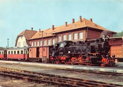 Transport Zug Bahnhof Ostseebad Kühlungsborn West Postkarte