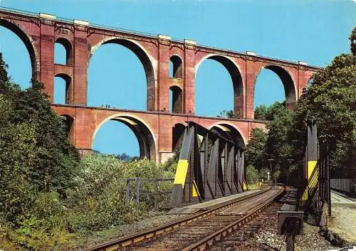Deutschland Viadukt im Vogtland Vintage Postkarte