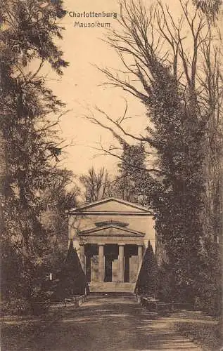 L308 Deutschland 1918 Charlottenburg Museum Feldpost 1. Weltkrieg Vintage Postkarte