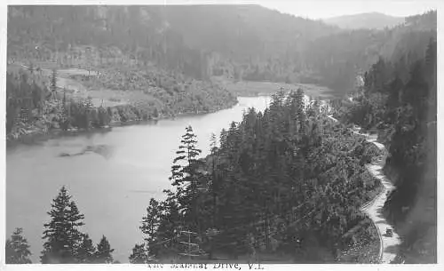A893 Kanada Sproat Lake VI The Malahat Drive RPPC Vintage Postkarte