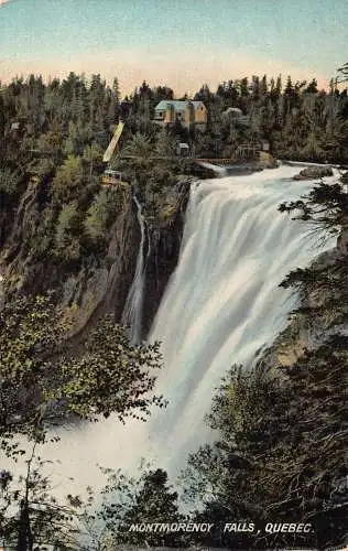 A893 Kanada Montmorency Falls Quebec Vintage Postkarte