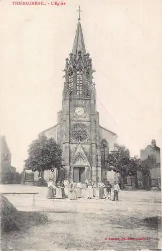C011 Frankreich, Thiebaumenil L'Eglise Postkarte
