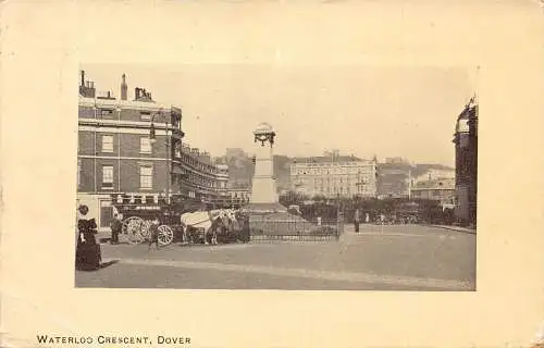 A886 England 1908 Dover Waterloo Crescent Vintage Postkarte