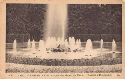 C014 Frankreich, Parc de Versailles Le jour des Grandes Eaux Vintage Postkarte