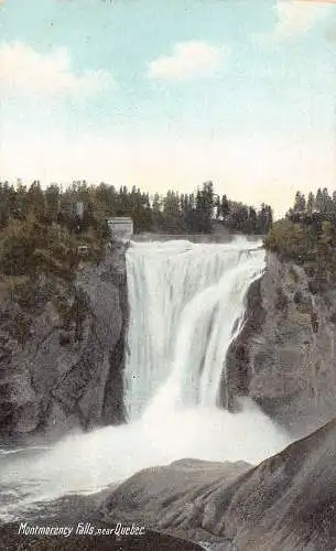 A893 Kanada Quebec Montmorency Falls Vintage Postkarte