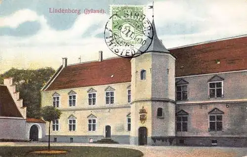 Dänemark 1927 Lindenborg Jylland alte Postkarte