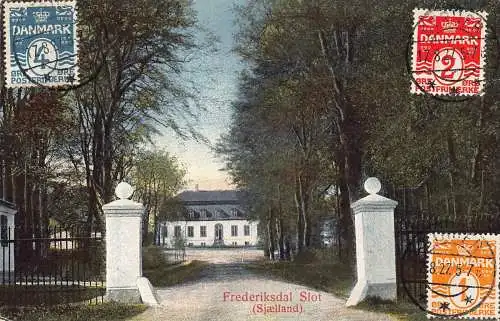 Dänemark 1927 Frederiksdal Slot Sjaelland Philatelistisches Interesse Postkarte