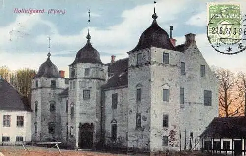Dänemark 1927 Hollufgaard Fyen Philatelistisches Interesse alte Postkarte